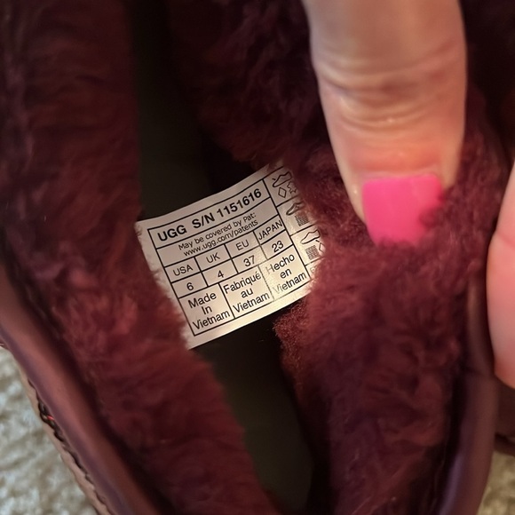 Ugg classic ultra mini mirror ball sequin cold weather bootie boot wild grape - Picture 3 of 6